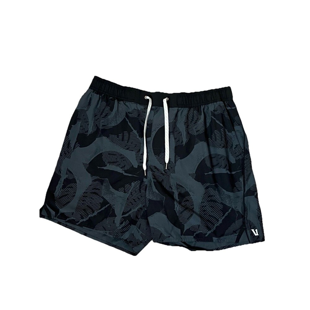 Vuori Kore Lined Shorts Men’s M Black Leave Zip Pocket Training Athletic V302